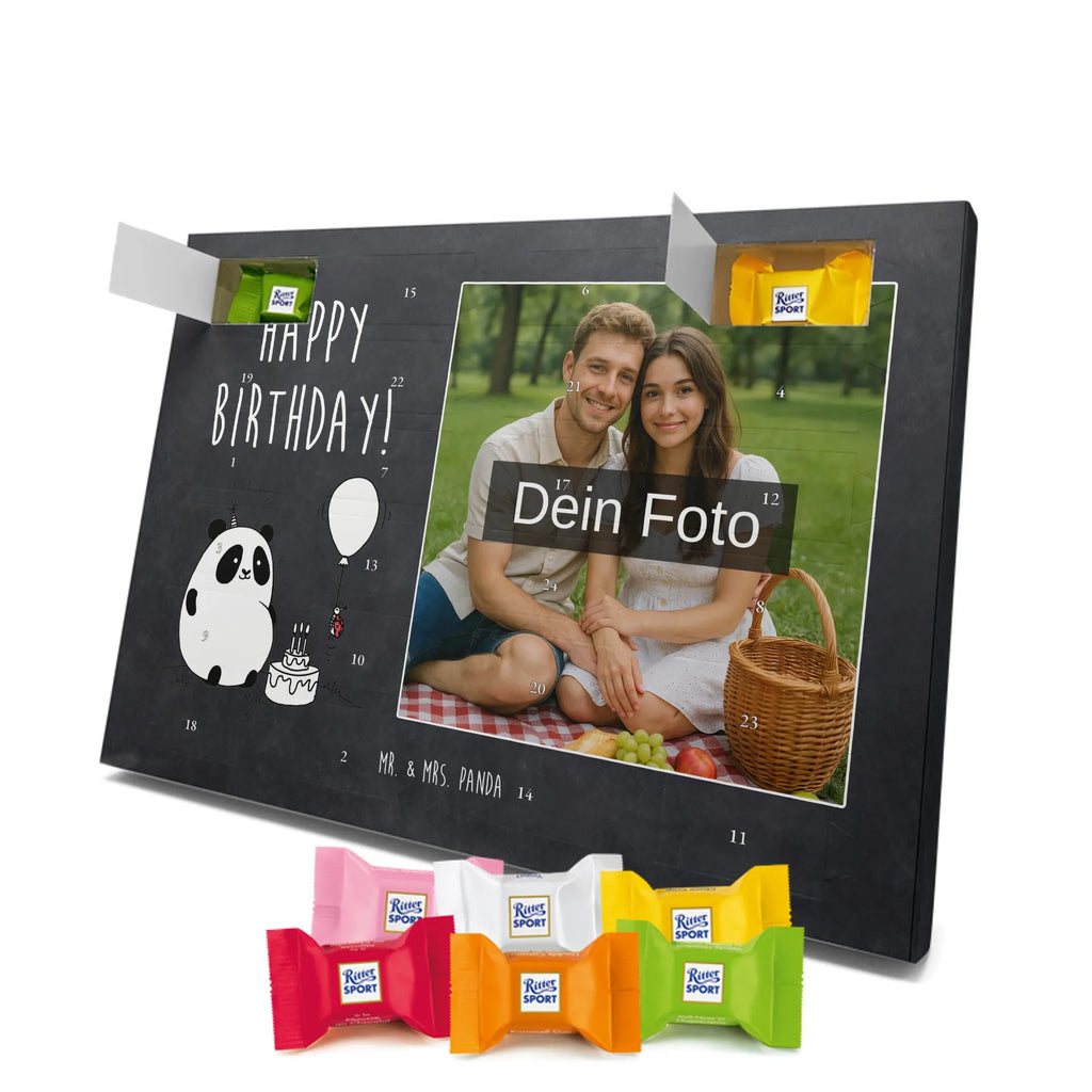  Panda urodziny Personalisierter Schoko Foto Adventskalender
