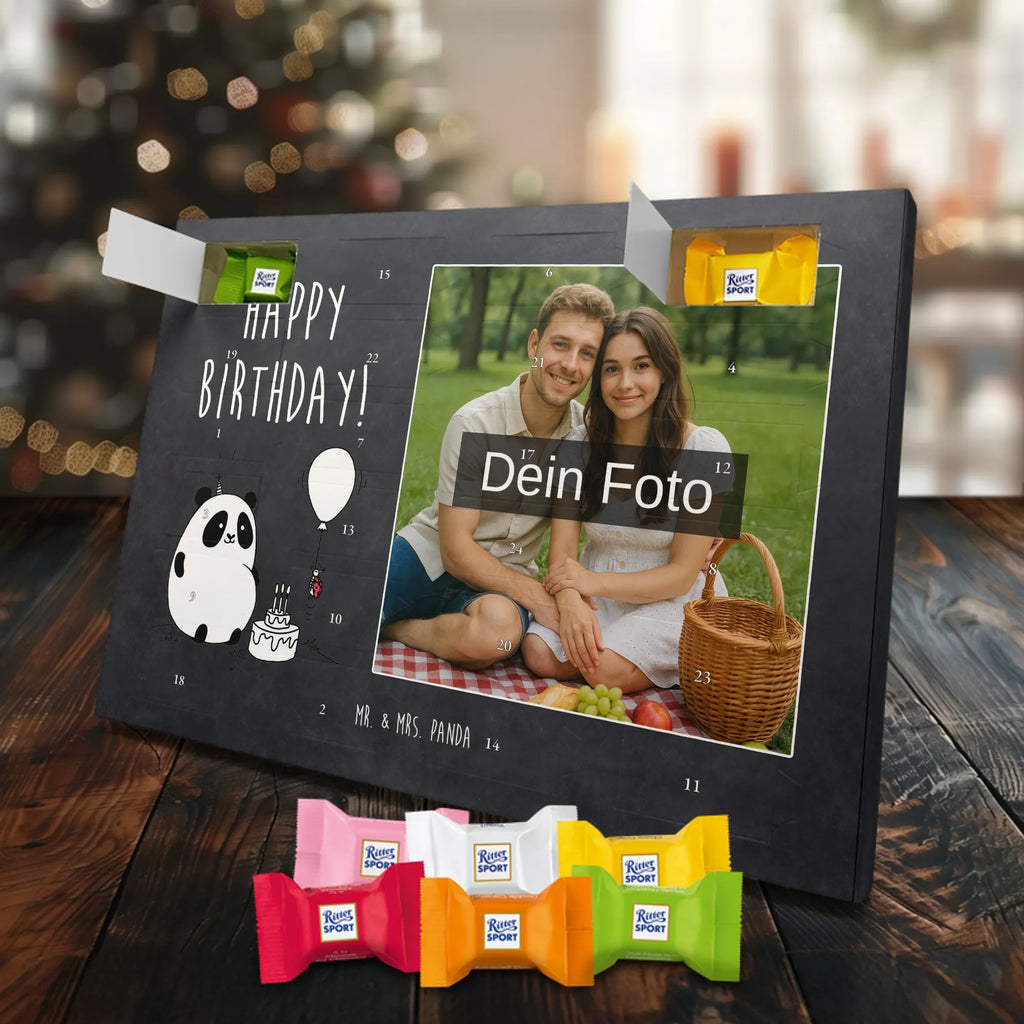  Panda urodziny Personalisierter Schoko Foto Adventskalender