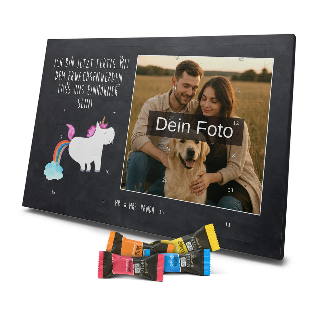 Personalisierter Schoko Foto Adventskalender Einhorn Pupsen Personalisierter Schoko Foto Adventskalender, Unicorn, Einhorn, Einhörner, Einhorn Deko, Regenbogen, Glitzer, Erwachsenwerden, Einhornpower, Pups, Lustig, Spaß, Freundin