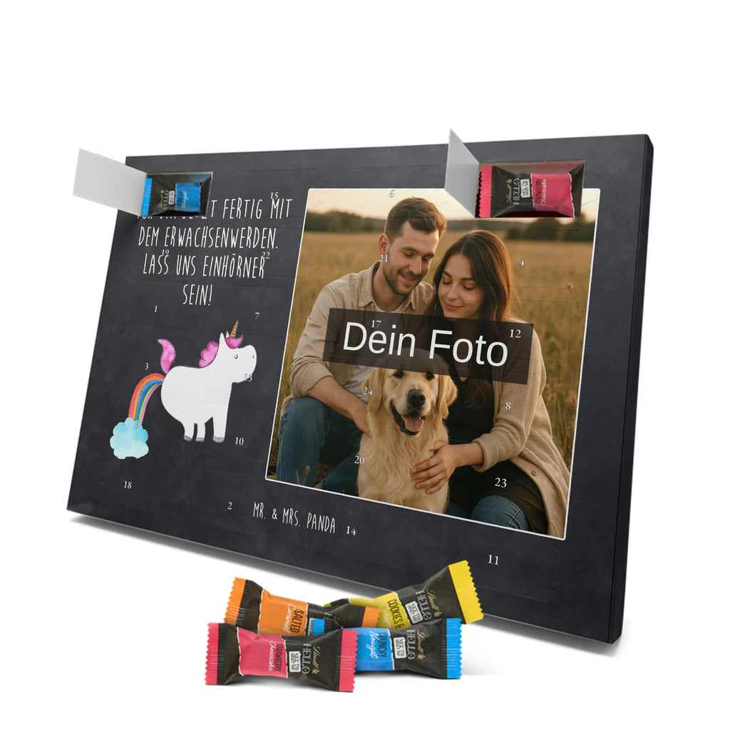 Personalisierter Schoko Foto Adventskalender Einhorn Pupsen Personalisierter Schoko Foto Adventskalender, Unicorn, Einhorn, Einhörner, Einhorn Deko, Regenbogen, Glitzer, Erwachsenwerden, Einhornpower, Pups, Lustig, Spaß, Freundin