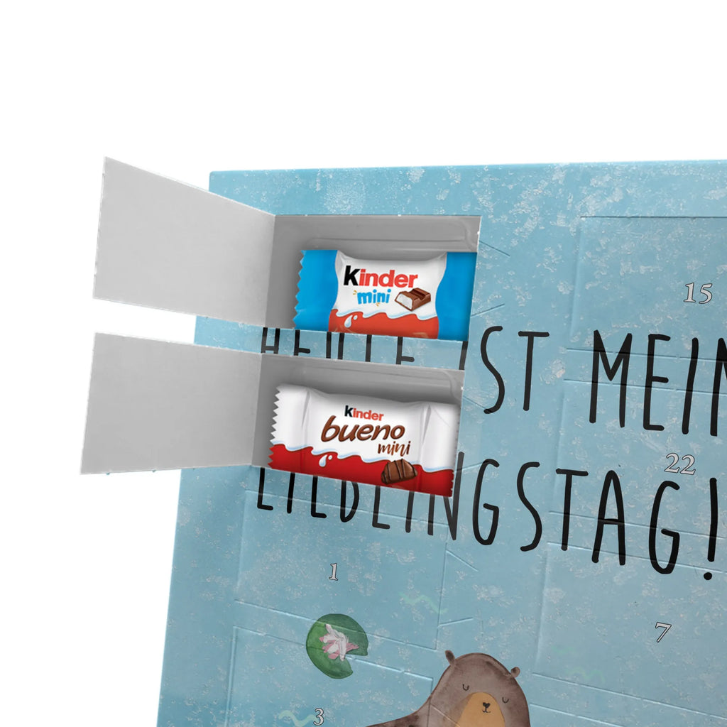 Personalisierter Schoko Foto Adventskalender Otter Seerose Personalisierter Schoko Foto Adventskalender, Fischotter, Seeotter, Otter, Otter Seeotter See Otter