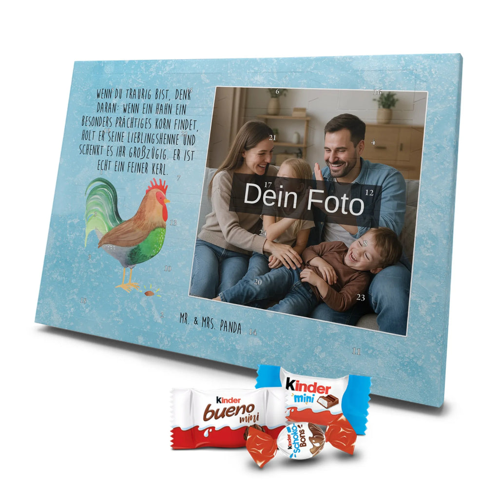 Personalisierter Schoko Foto Adventskalender Hahn Korn Personalisierter Schoko Foto Adventskalender, Landwirt, Bauernhof, Landwirtin, Hoftiere, Henne, Natur, Hahn, Eier, Korn