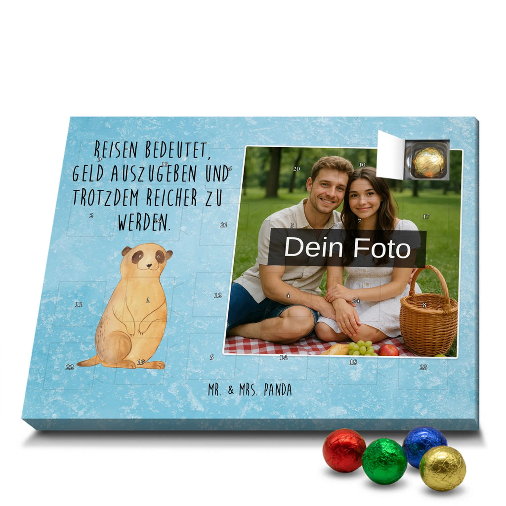 Personalisierter Schoko Foto Adventskalender Erdmännchen Personalisierter Schoko Foto Adventskalender, Wildtiere, Afrika, Traveling, Reisen, Spruch, Weltreise, Erdmännchen, Roadtrip, Afrikareise