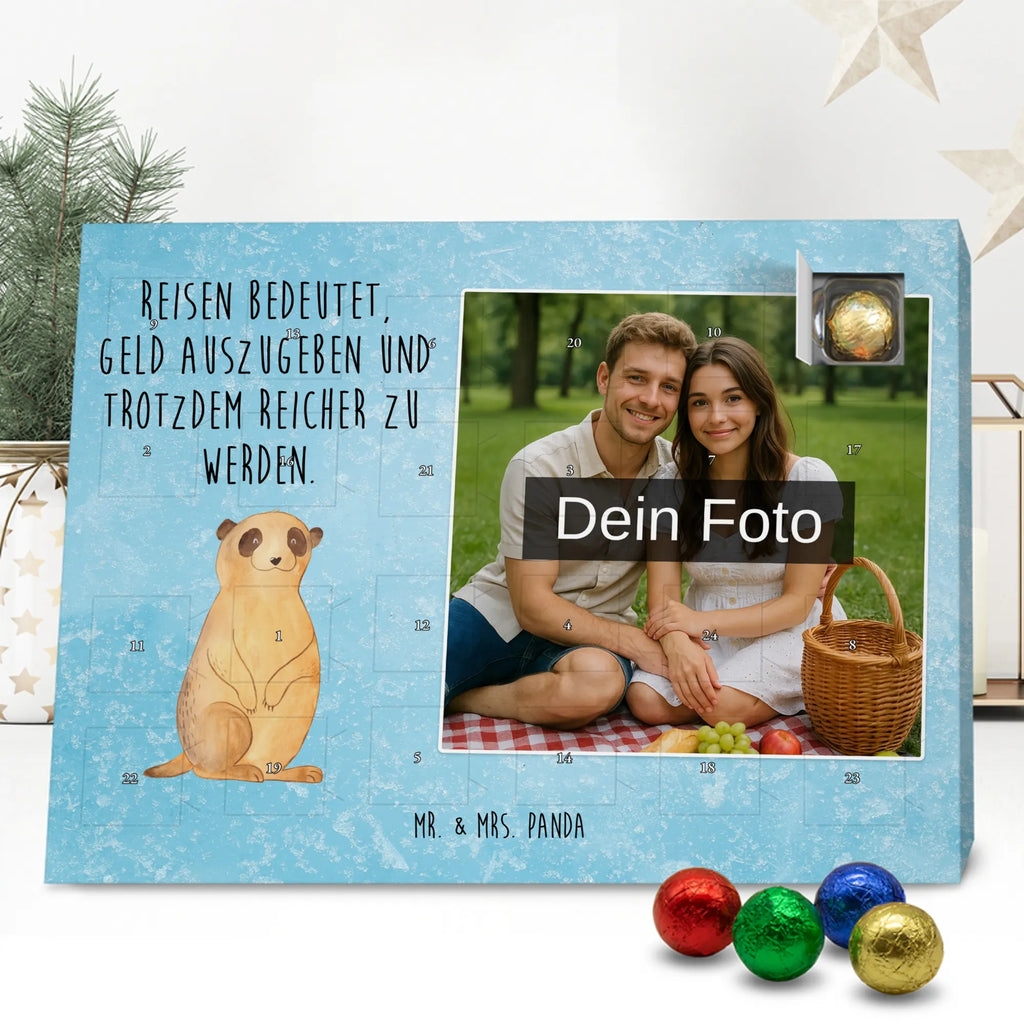 Personalisierter Schoko Foto Adventskalender Erdmännchen Personalisierter Schoko Foto Adventskalender, Wildtiere, Afrika, Traveling, Reisen, Spruch, Weltreise, Erdmännchen, Roadtrip, Afrikareise