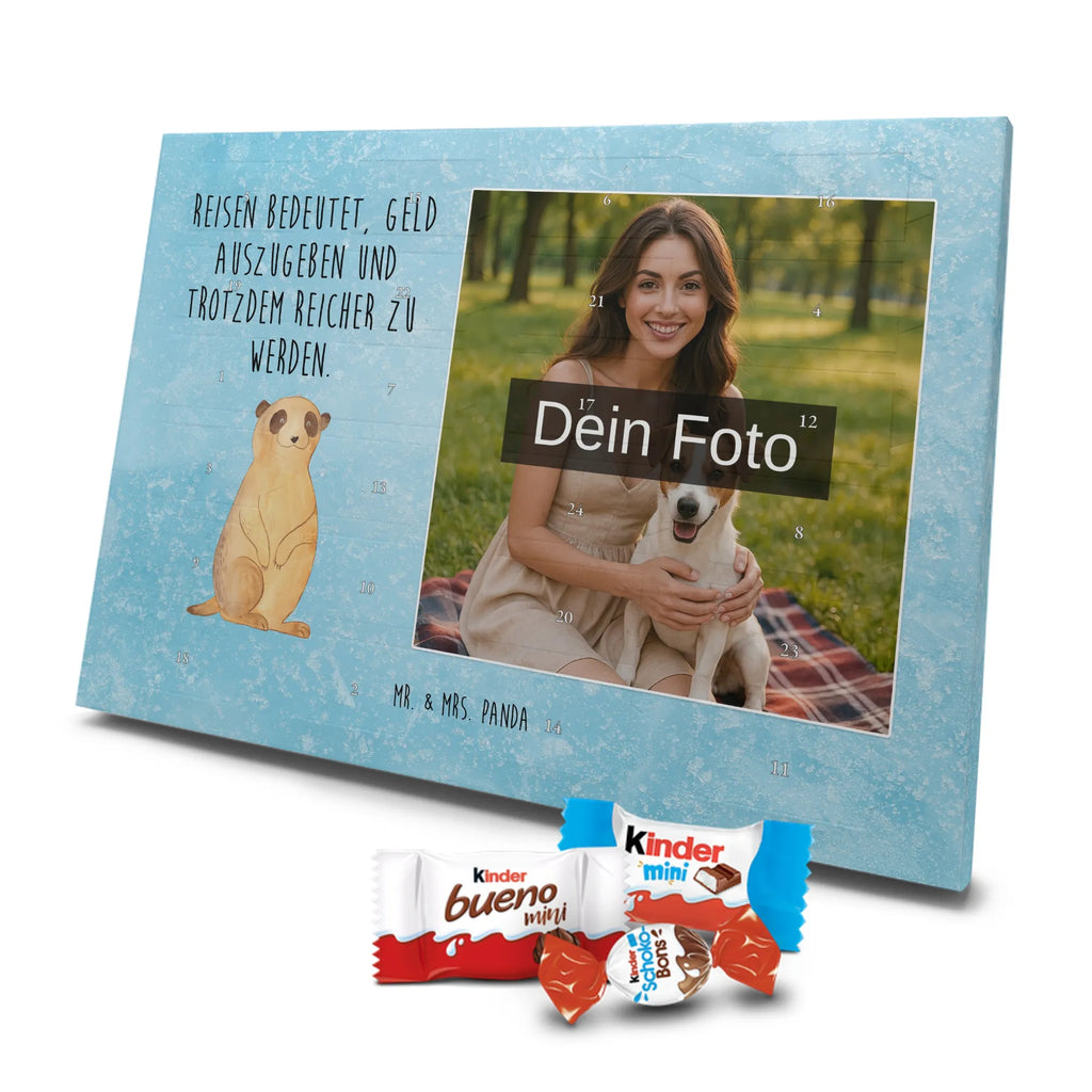Personalisierter Schoko Foto Adventskalender Erdmännchen Personalisierter Schoko Foto Adventskalender, Wildtiere, Afrika, Traveling, Reisen, Spruch, Weltreise, Erdmännchen, Roadtrip, Afrikareise