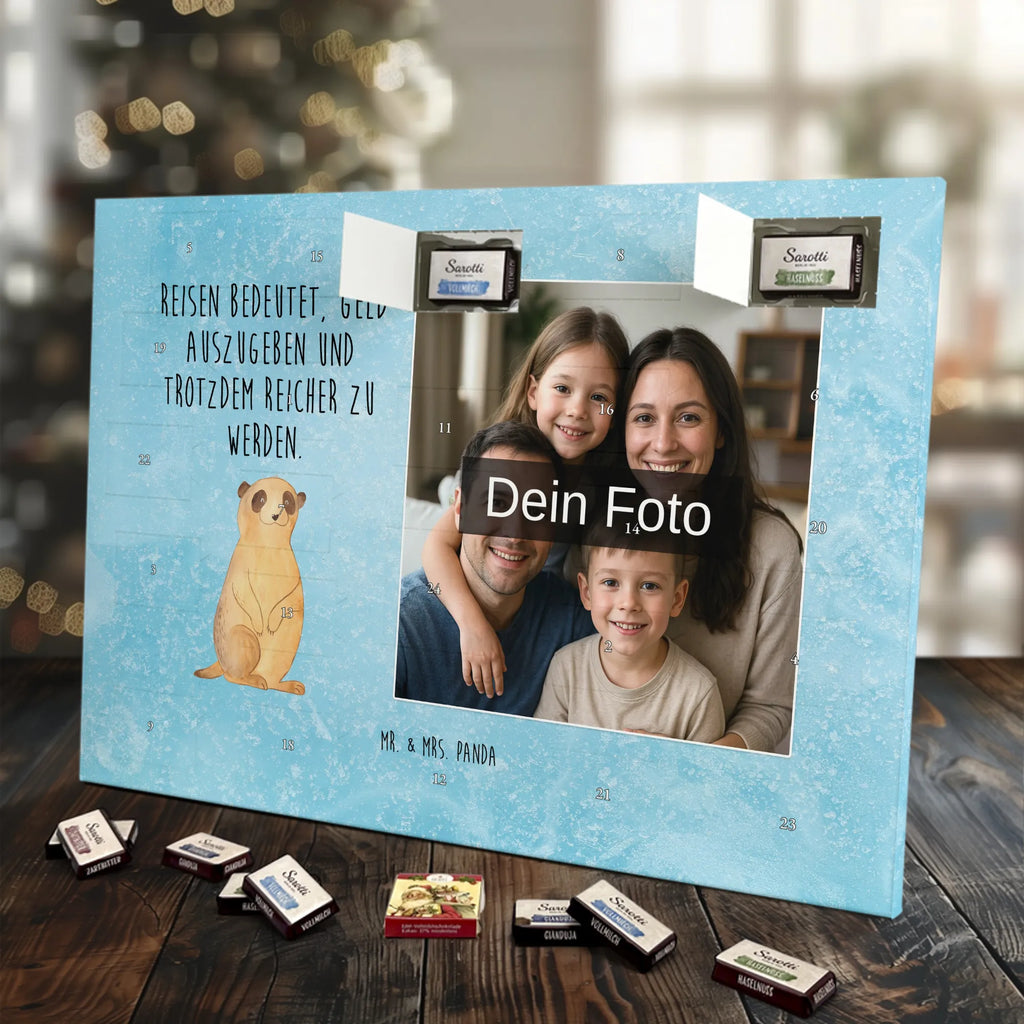 Personalisierter Schoko Foto Adventskalender Erdmännchen Personalisierter Schoko Foto Adventskalender, Wildtiere, Afrika, Traveling, Reisen, Spruch, Weltreise, Erdmännchen, Roadtrip, Afrikareise