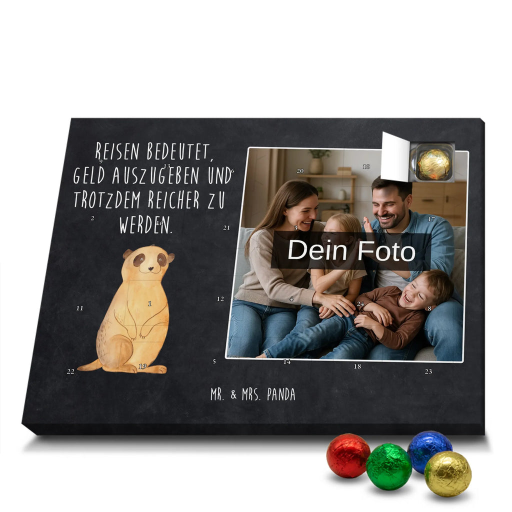 Personalisierter Schoko Foto Adventskalender Erdmännchen Personalisierter Schoko Foto Adventskalender, Wildtiere, Afrika, Traveling, Reisen, Spruch, Weltreise, Erdmännchen, Roadtrip, Afrikareise