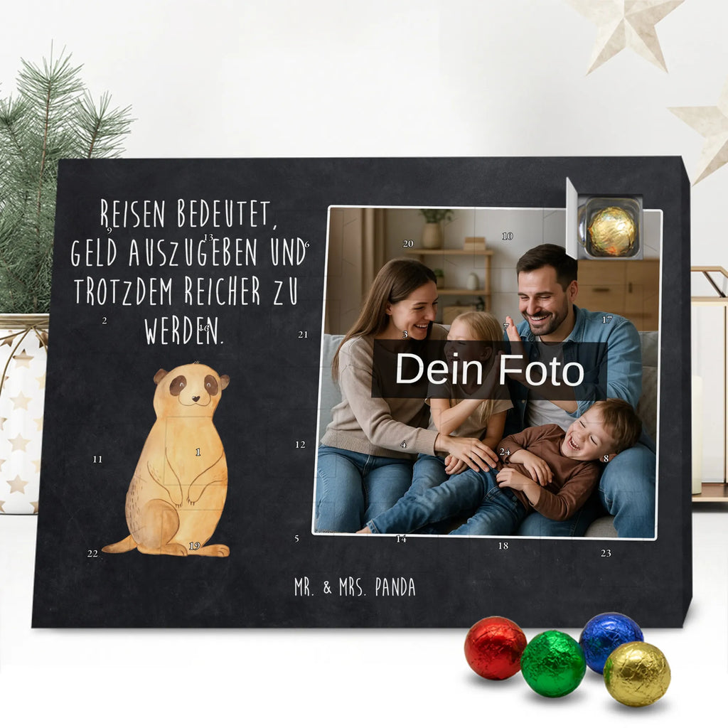 Personalisierter Schoko Foto Adventskalender Erdmännchen Personalisierter Schoko Foto Adventskalender, Wildtiere, Afrika, Traveling, Reisen, Spruch, Weltreise, Erdmännchen, Roadtrip, Afrikareise