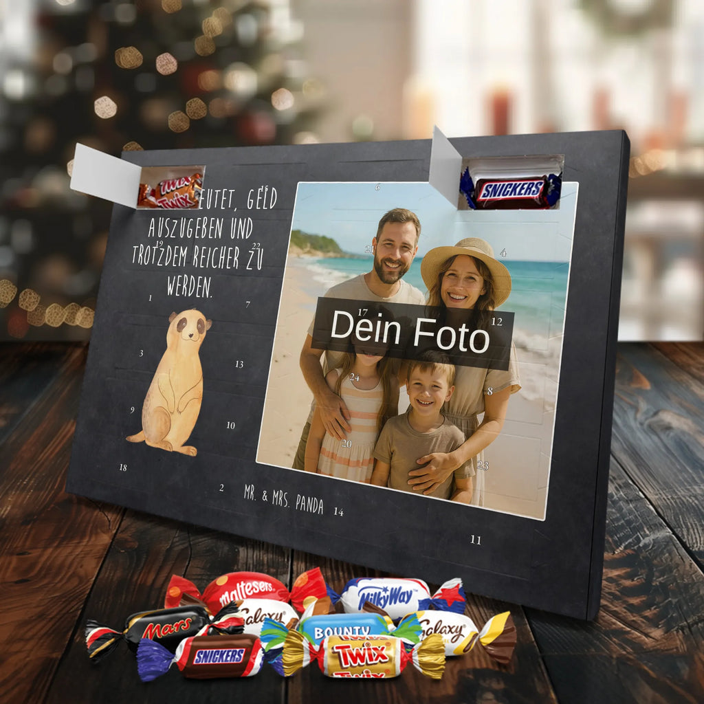 Personalisierter Schoko Foto Adventskalender Erdmännchen Personalisierter Schoko Foto Adventskalender, Wildtiere, Afrika, Traveling, Reisen, Spruch, Weltreise, Erdmännchen, Roadtrip, Afrikareise