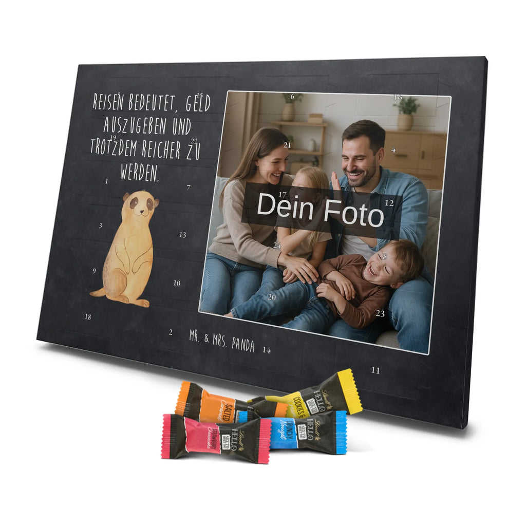 Personalisierter Schoko Foto Adventskalender Erdmännchen Personalisierter Schoko Foto Adventskalender, Wildtiere, Afrika, Traveling, Reisen, Spruch, Weltreise, Erdmännchen, Roadtrip, Afrikareise
