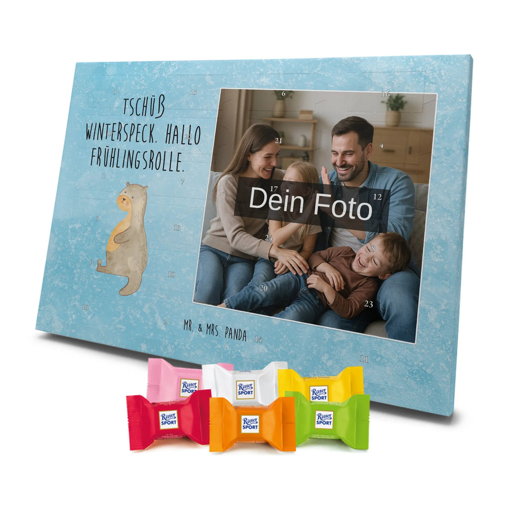 Personalisierter Schoko Foto Adventskalender Otter Bauch Personalisierter Schoko Foto Adventskalender, Fischotter, Seeotter, Otter, Otter Seeotter See Otter