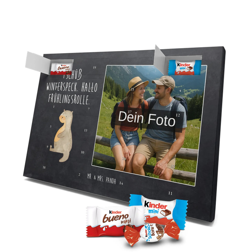 Personalisierter Schoko Foto Adventskalender Otter Bauch Personalisierter Schoko Foto Adventskalender, Fischotter, Seeotter, Otter, Otter Seeotter See Otter