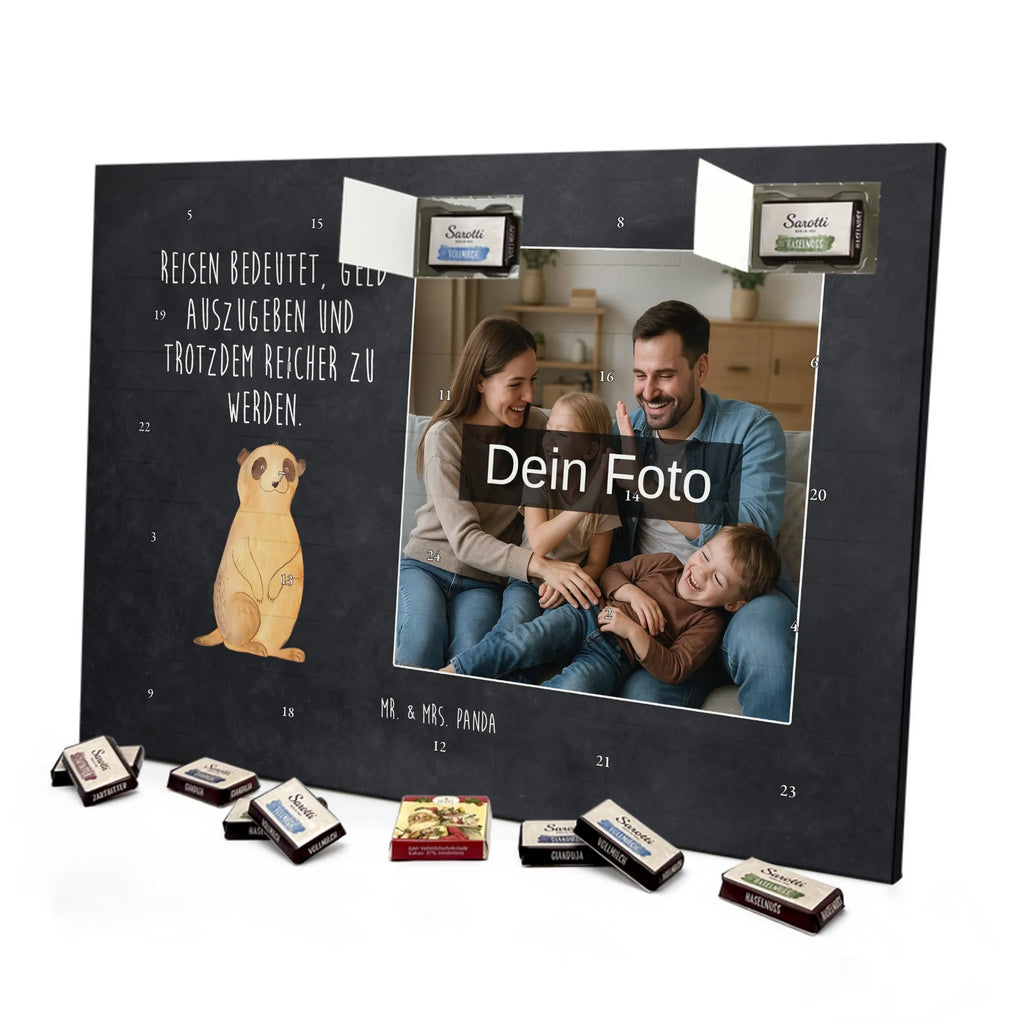 Personalisierter Schoko Foto Adventskalender Erdmännchen Personalisierter Schoko Foto Adventskalender, Wildtiere, Afrika, Traveling, Reisen, Spruch, Weltreise, Erdmännchen, Roadtrip, Afrikareise