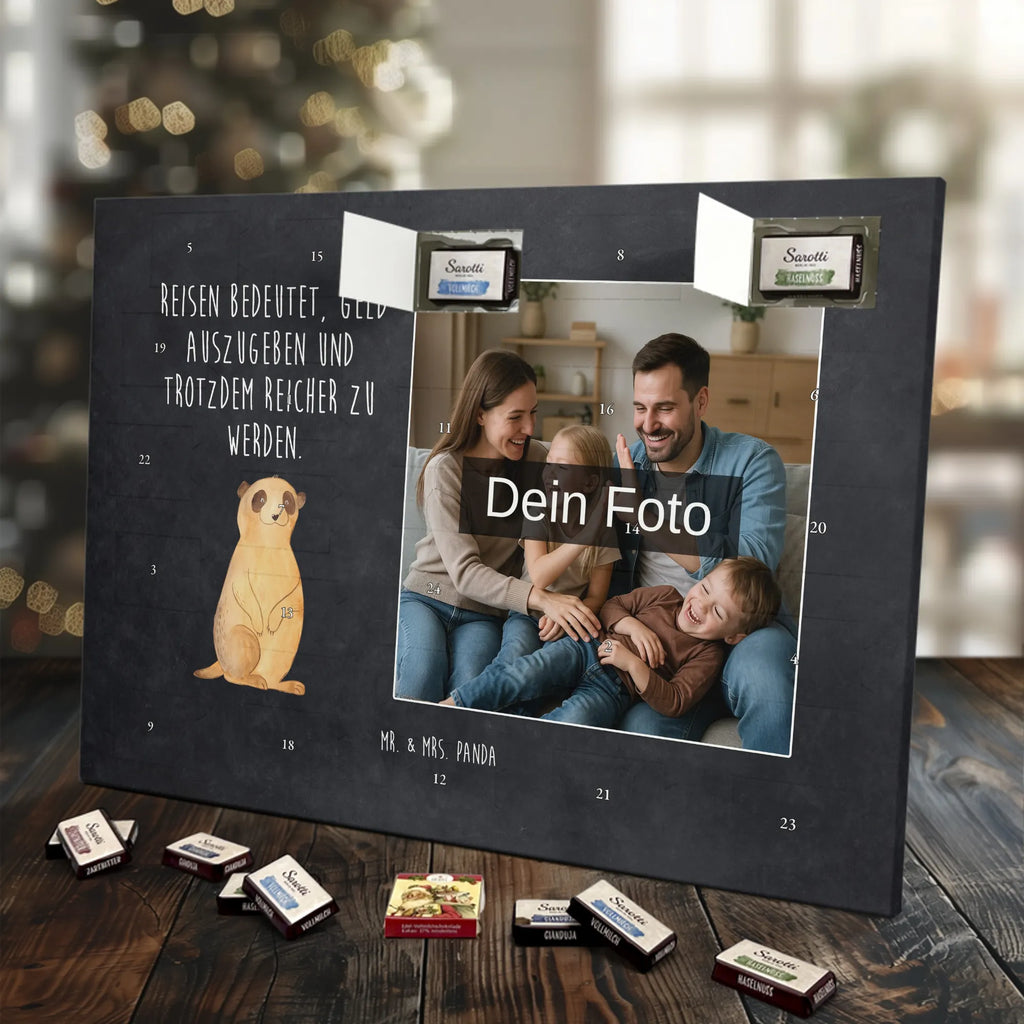 Personalisierter Schoko Foto Adventskalender Erdmännchen Personalisierter Schoko Foto Adventskalender, Wildtiere, Afrika, Traveling, Reisen, Spruch, Weltreise, Erdmännchen, Roadtrip, Afrikareise