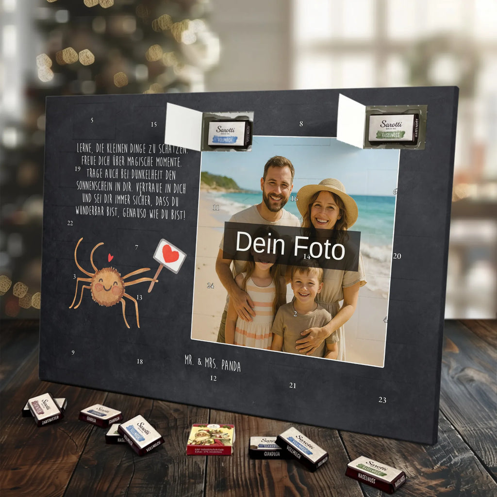 Personalisierter Schoko Foto Adventskalender Spinne Agathe Motivation Personalisierter Schoko Foto Adventskalender, Spinne Agathe, Spinne, Agathe, Videos, Merchandise, Motivation, Vertrauen, Dankeschön, Glück, Liebe