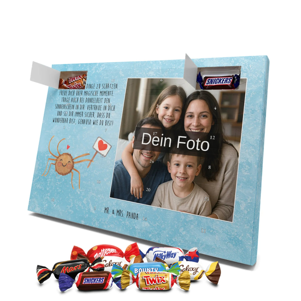 Personalisierter Schoko Foto Adventskalender Spinne Agathe Motivation Personalisierter Schoko Foto Adventskalender, Spinne Agathe, Spinne, Agathe, Videos, Merchandise, Motivation, Vertrauen, Dankeschön, Glück, Liebe