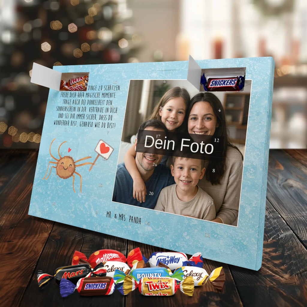 Personalisierter Schoko Foto Adventskalender Spinne Agathe Motivation Personalisierter Schoko Foto Adventskalender, Spinne Agathe, Spinne, Agathe, Videos, Merchandise, Motivation, Vertrauen, Dankeschön, Glück, Liebe