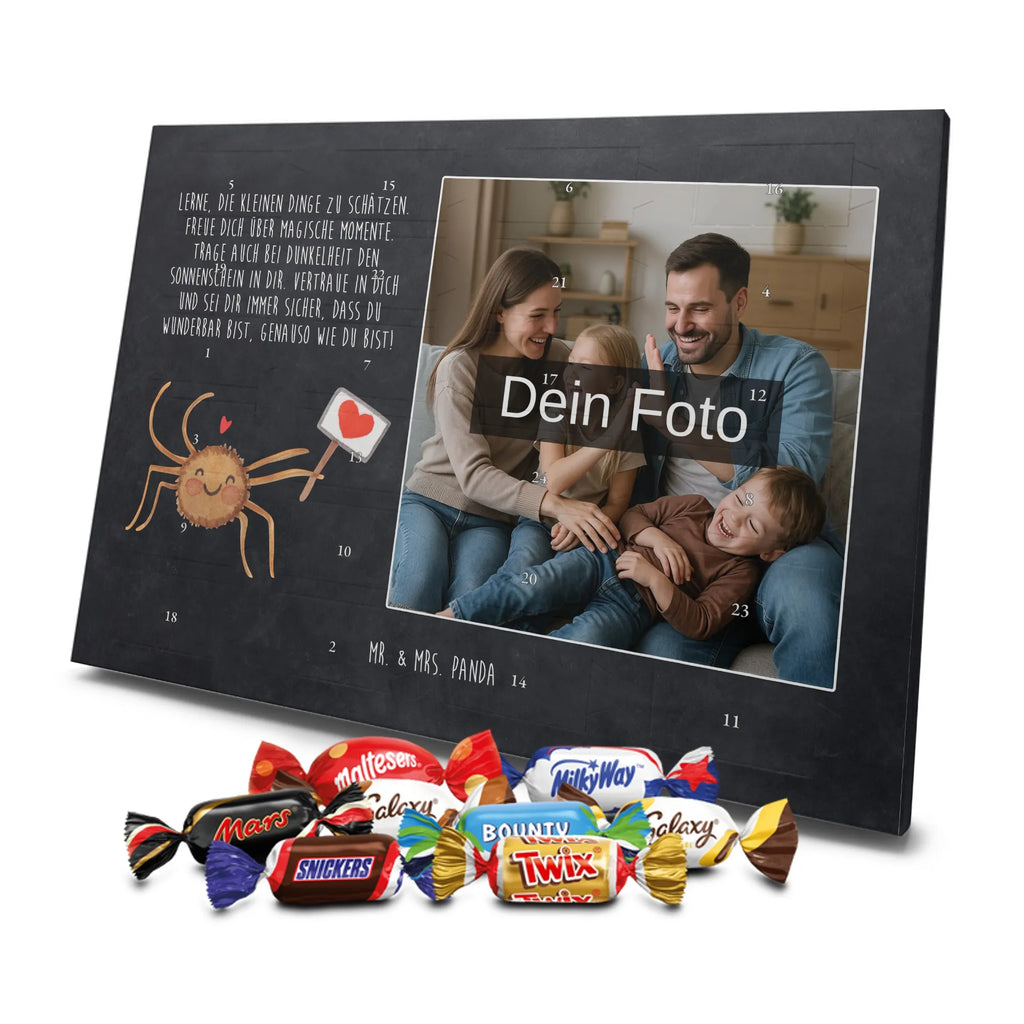 Personalisierter Schoko Foto Adventskalender Spinne Agathe Motivation Personalisierter Schoko Foto Adventskalender, Spinne Agathe, Spinne, Agathe, Videos, Merchandise, Motivation, Vertrauen, Dankeschön, Glück, Liebe