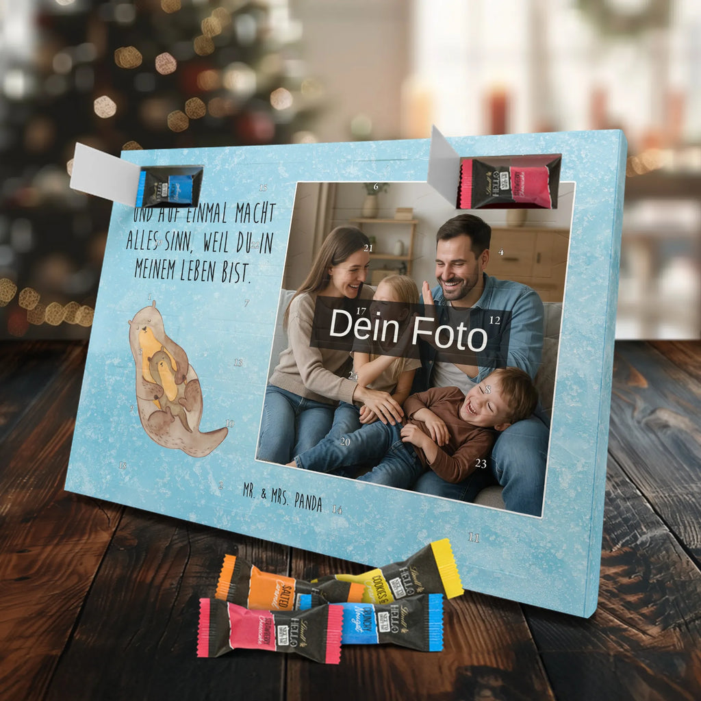 Personalisierter Schoko Foto Adventskalender Otter Kind Personalisierter Schoko Foto Adventskalender, Fischotter, Otter, Seeotter, Otter Seeotter See Otter