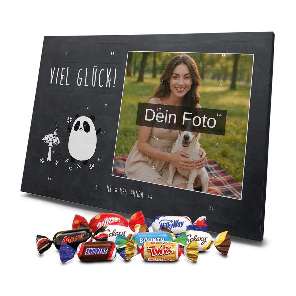  Panda Szczęście Personalisierter Schoko Foto Adventskalender