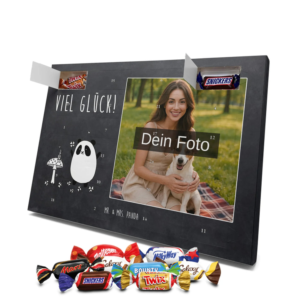  Panda Szczęście Personalisierter Schoko Foto Adventskalender