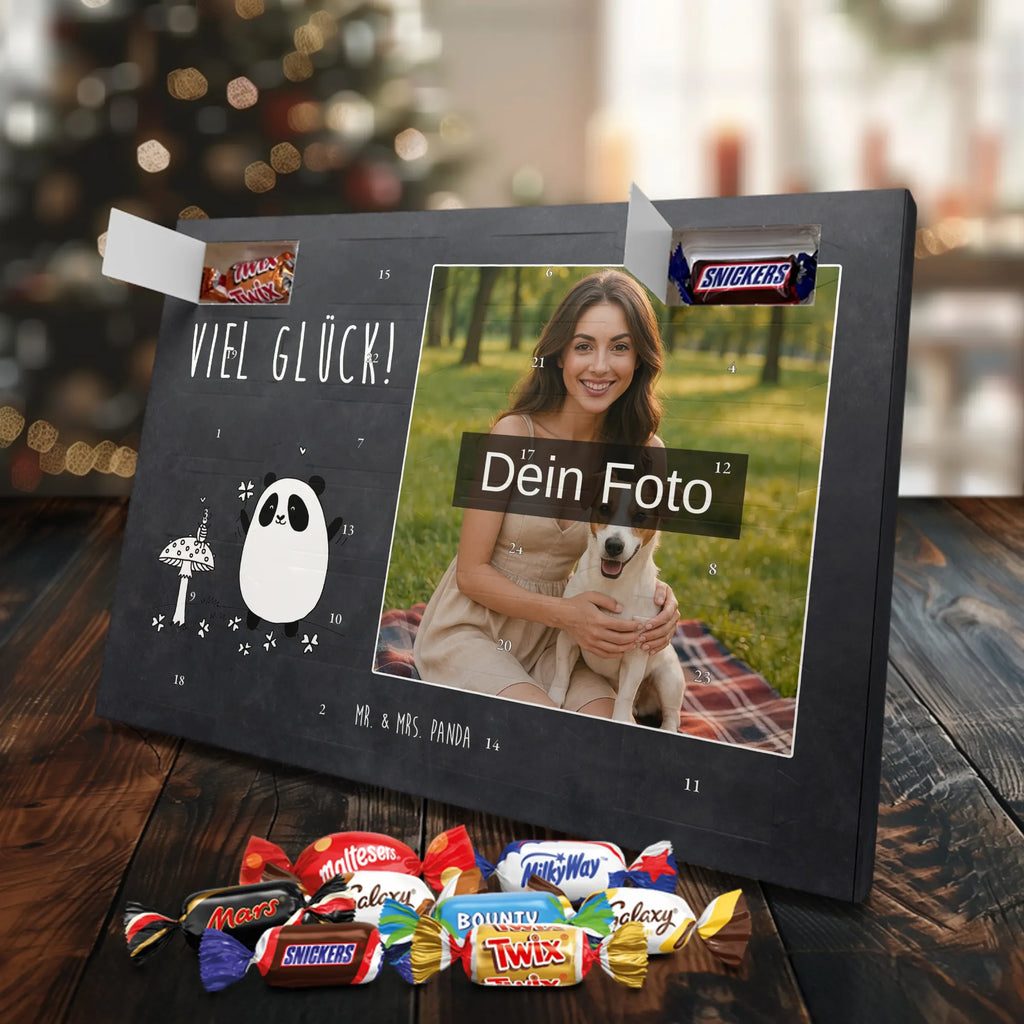  Panda Szczęście Personalisierter Schoko Foto Adventskalender