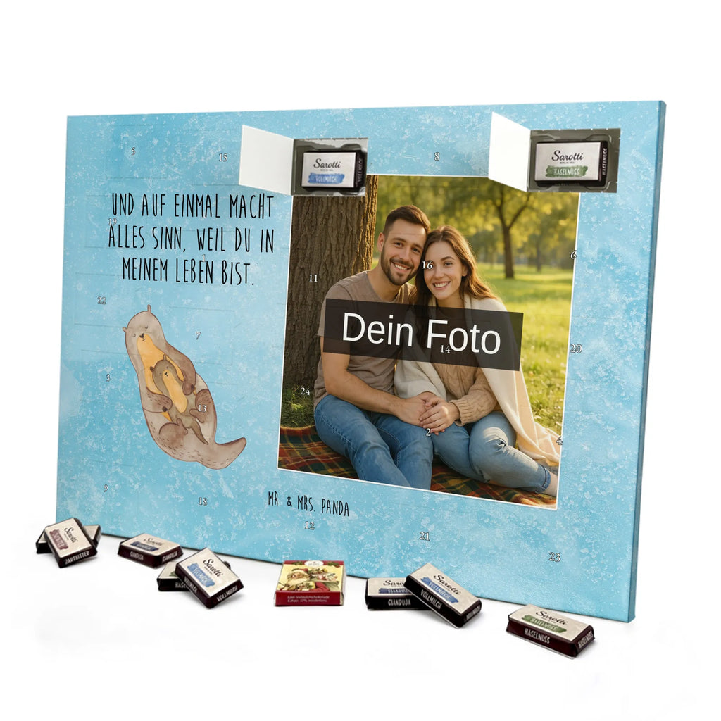 Personalisierter Schoko Foto Adventskalender Otter Kind Personalisierter Schoko Foto Adventskalender, Fischotter, Otter, Seeotter, Otter Seeotter See Otter
