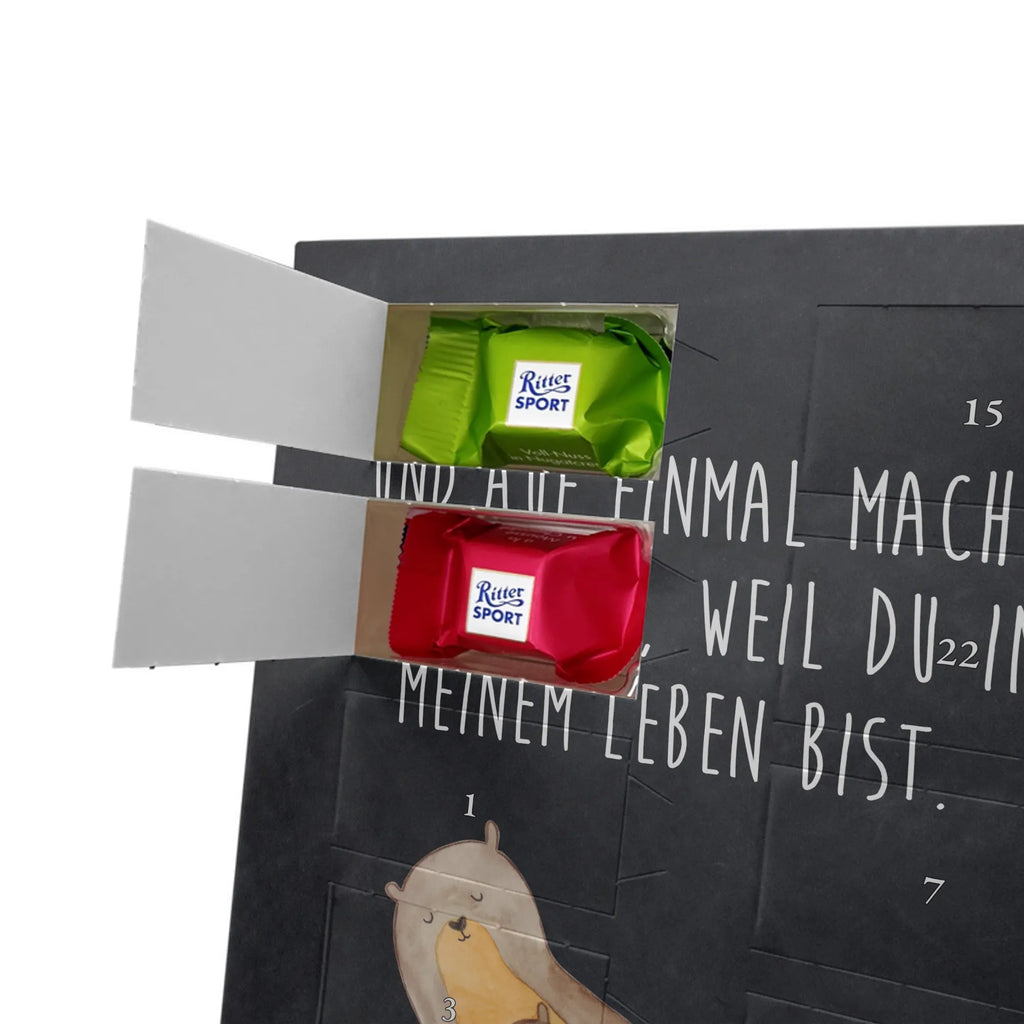 Personalisierter Schoko Foto Adventskalender Otter Kind Personalisierter Schoko Foto Adventskalender, Fischotter, Otter, Seeotter, Otter Seeotter See Otter