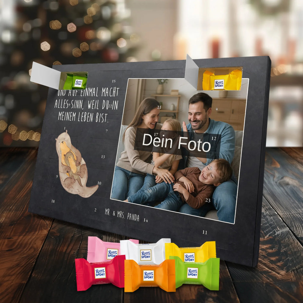 Personalisierter Schoko Foto Adventskalender Otter Kind Personalisierter Schoko Foto Adventskalender, Fischotter, Otter, Seeotter, Otter Seeotter See Otter
