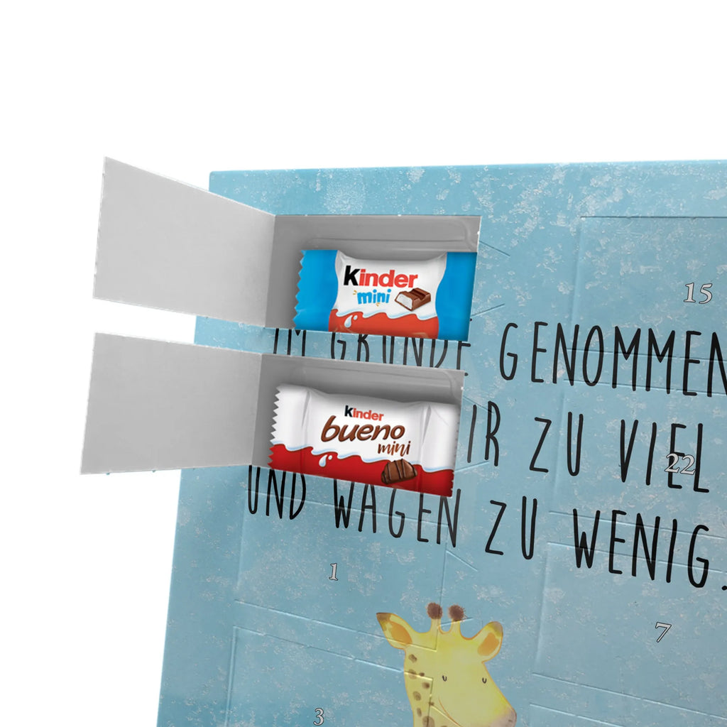Personalisierter Schoko Foto Adventskalender Giraffe Zufrieden Personalisierter Schoko Foto Adventskalender, Afrika, Wildtiere, Glück, Abenteuer, Giraffe, Zufrieden