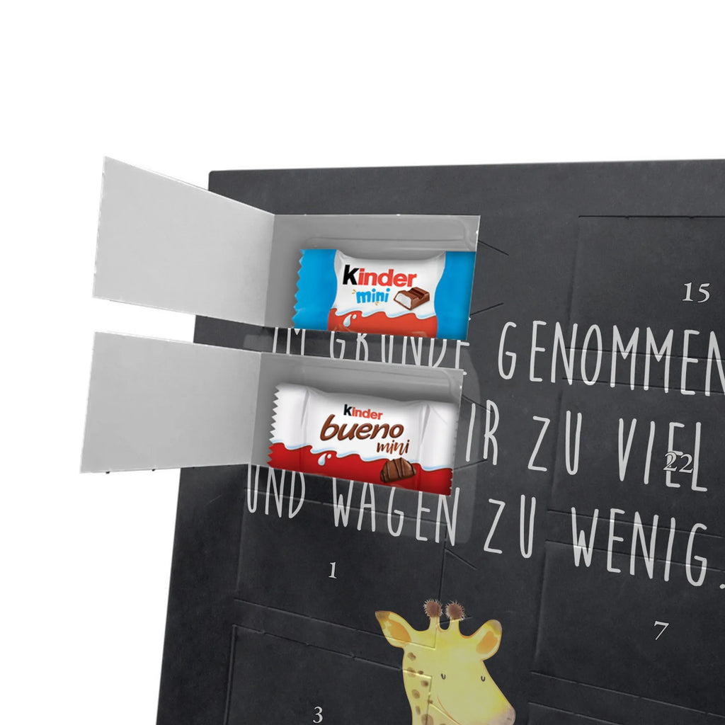 Personalisierter Schoko Foto Adventskalender Giraffe Zufrieden Personalisierter Schoko Foto Adventskalender, Afrika, Wildtiere, Glück, Abenteuer, Giraffe, Zufrieden