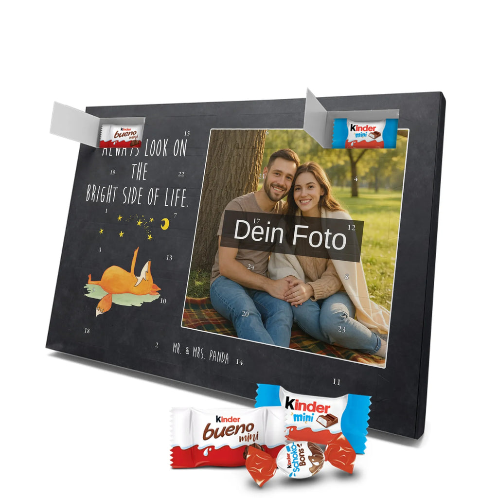 Personalisierter Schoko Foto Adventskalender Fuchs Sterne Personalisierter Schoko Foto Adventskalender, Fuchs, Spruch schön, Romantik, Füchse, Always Look On The Bright Side Of Life, Tröstende Worte, Spruch Positiv