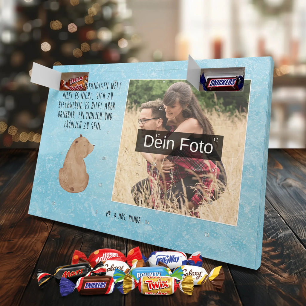  bear shoulder look Personalisierter Schoko Foto Adventskalender, Teddybär, Teddy, Bär, Bärenliebe, Motivation, Selbstachtung, Weisheit, Bären, Weltansicht