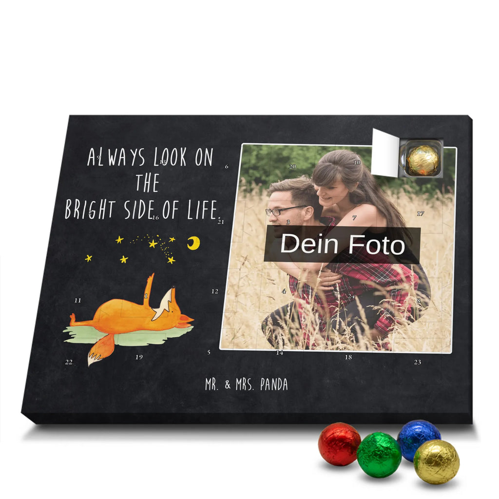 Personalisierter Schoko Foto Adventskalender Fuchs Sterne Personalisierter Schoko Foto Adventskalender, Fuchs, Spruch schön, Romantik, Füchse, Always Look On The Bright Side Of Life, Tröstende Worte, Spruch Positiv