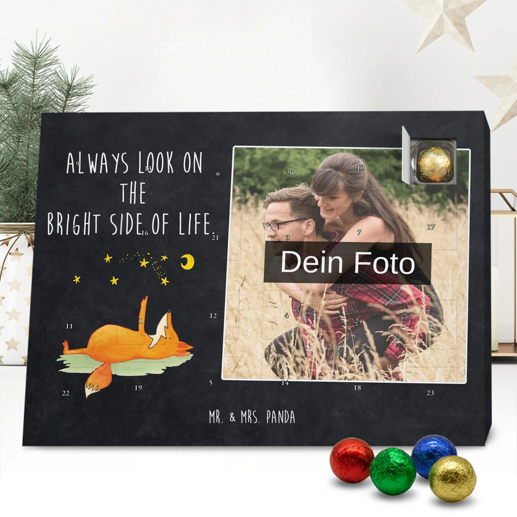 Personalisierter Schoko Foto Adventskalender Fuchs Sterne Personalisierter Schoko Foto Adventskalender, Fuchs, Spruch schön, Romantik, Füchse, Always Look On The Bright Side Of Life, Tröstende Worte, Spruch Positiv
