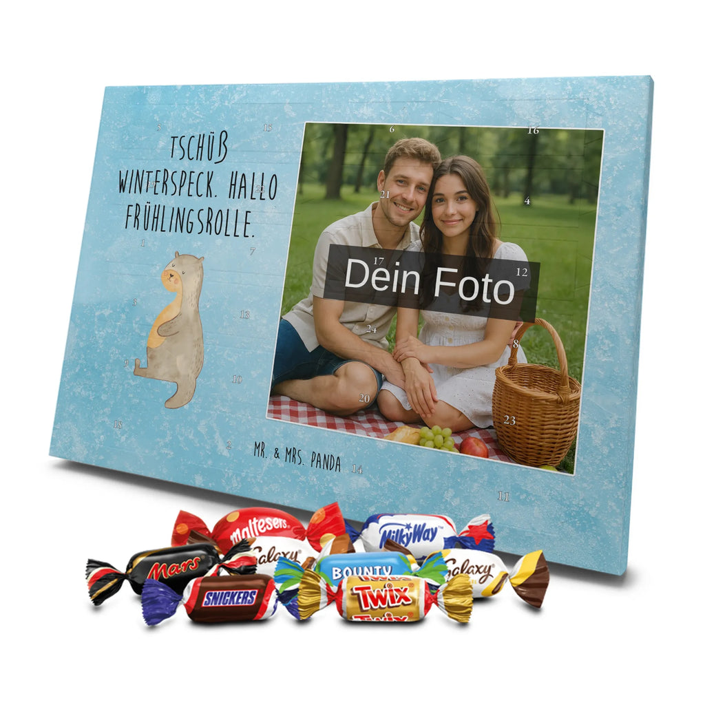 Personalisierter Schoko Foto Adventskalender Otter Bauch Personalisierter Schoko Foto Adventskalender, Fischotter, Seeotter, Otter, Otter Seeotter See Otter