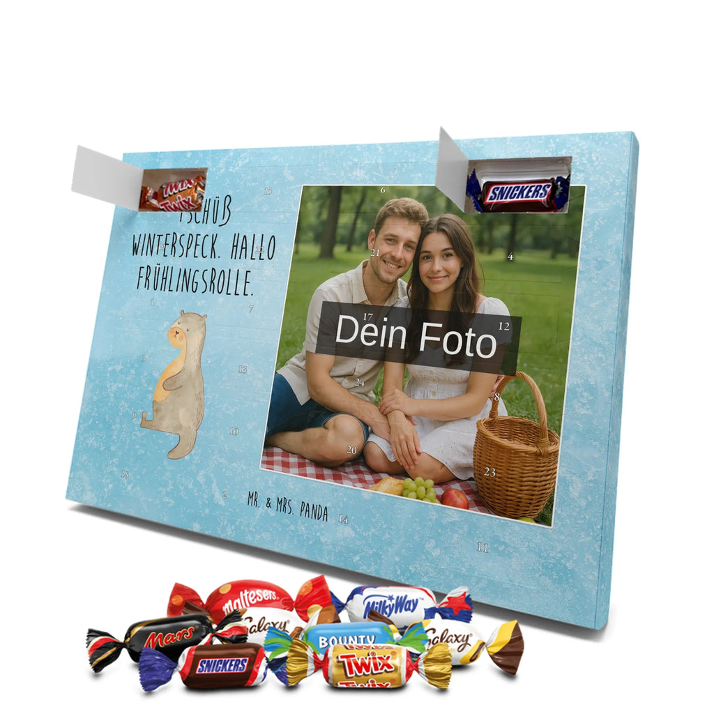 Personalisierter Schoko Foto Adventskalender Otter Bauch Personalisierter Schoko Foto Adventskalender, Fischotter, Seeotter, Otter, Otter Seeotter See Otter