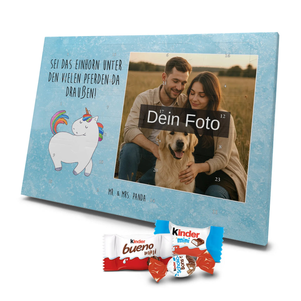 Personalisierter Schoko Foto Adventskalender Einhorn Stolzieren Personalisierter Schoko Foto Adventskalender, Unicorn, Einhorn, Einhörner, Einhorn Deko, Freundin, Anders, Pferd, Bunt, Reiten, Stolz, Geschenk, Reiter