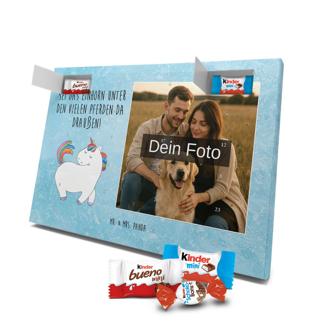 Personalisierter Schoko Foto Adventskalender Einhorn Stolzieren Personalisierter Schoko Foto Adventskalender, Unicorn, Einhorn, Einhörner, Einhorn Deko, Freundin, Anders, Pferd, Bunt, Reiten, Stolz, Geschenk, Reiter