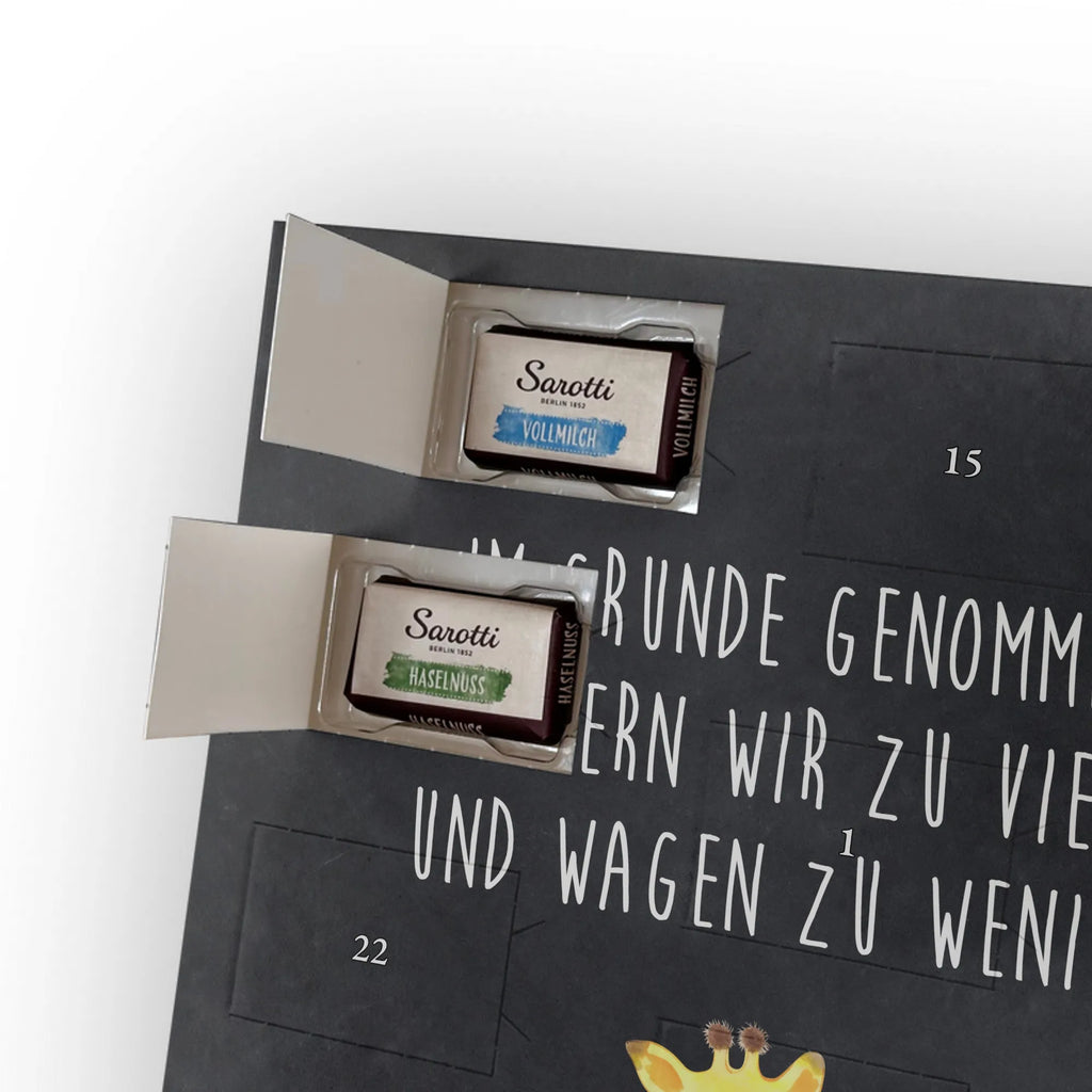 Personalisierter Schoko Foto Adventskalender Giraffe Zufrieden Personalisierter Schoko Foto Adventskalender, Afrika, Wildtiere, Glück, Abenteuer, Giraffe, Zufrieden