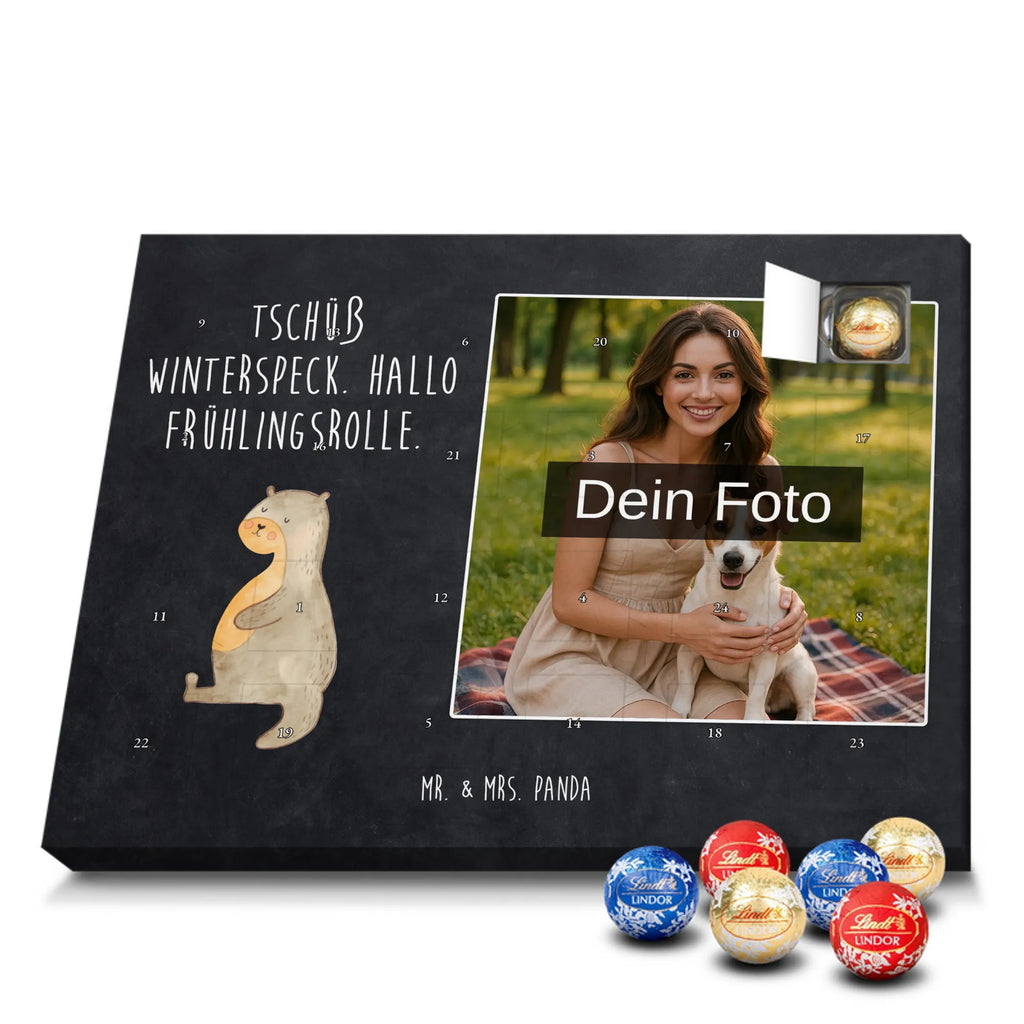 Personalisierter Schoko Foto Adventskalender Otter Bauch Personalisierter Schoko Foto Adventskalender, Fischotter, Seeotter, Otter, Otter Seeotter See Otter