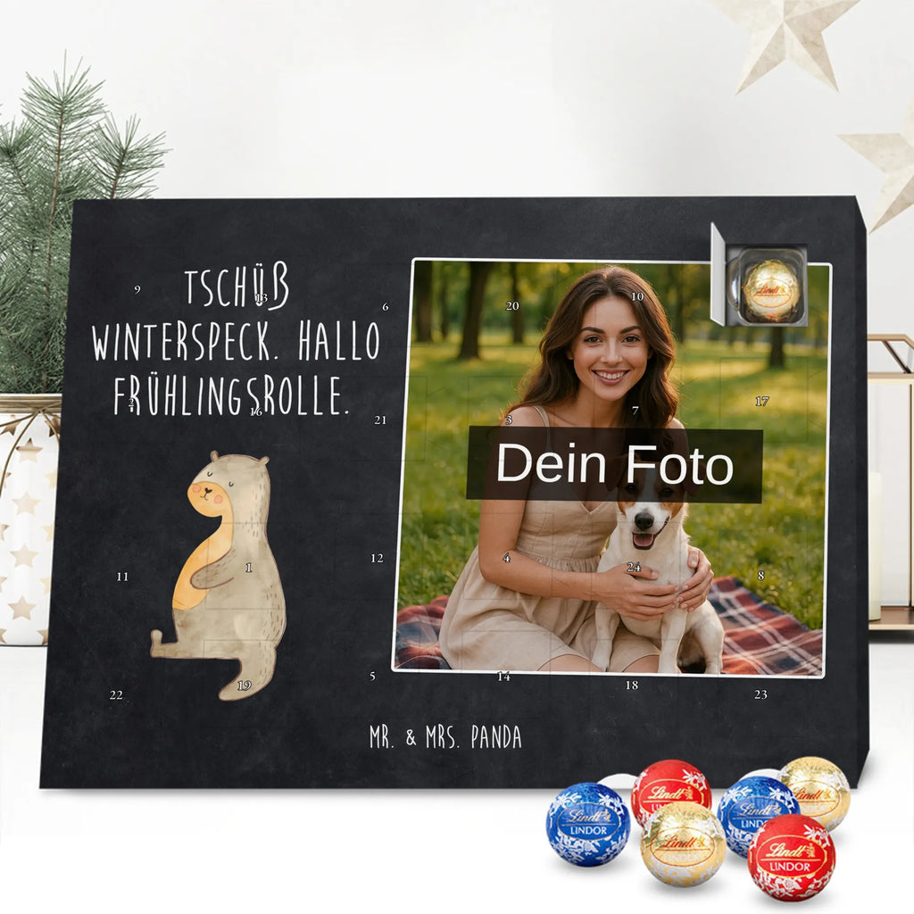 Personalisierter Schoko Foto Adventskalender Otter Bauch Personalisierter Schoko Foto Adventskalender, Fischotter, Seeotter, Otter, Otter Seeotter See Otter