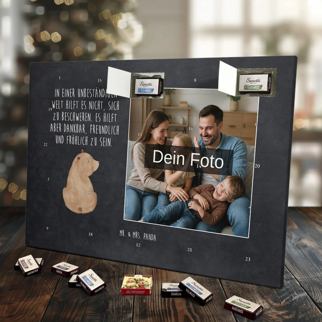  bear shoulder look Personalisierter Schoko Foto Adventskalender, Teddybär, Teddy, Bär, Bärenliebe, Motivation, Selbstachtung, Weisheit, Bären, Weltansicht