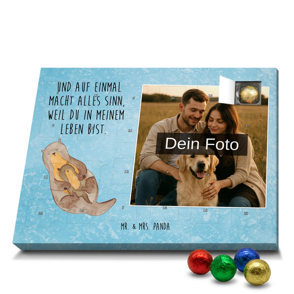 Personalisierter Schoko Foto Adventskalender Otter Kind Personalisierter Schoko Foto Adventskalender, Fischotter, Otter, Seeotter, Otter Seeotter See Otter