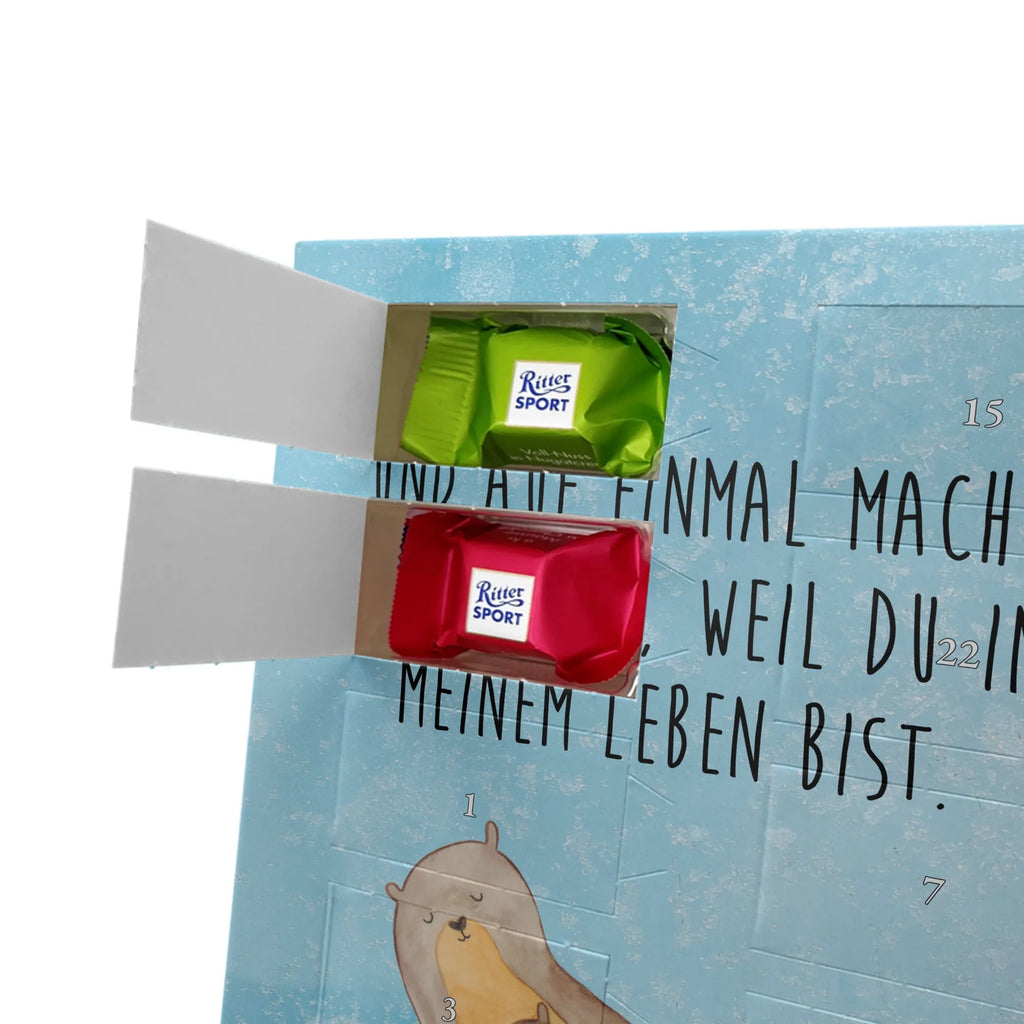 Personalisierter Schoko Foto Adventskalender Otter Kind Personalisierter Schoko Foto Adventskalender, Fischotter, Otter, Seeotter, Otter Seeotter See Otter