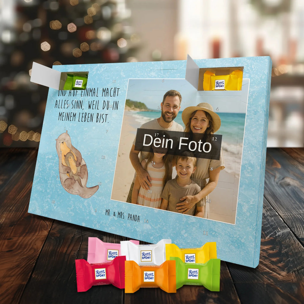 Personalisierter Schoko Foto Adventskalender Otter Kind Personalisierter Schoko Foto Adventskalender, Fischotter, Otter, Seeotter, Otter Seeotter See Otter
