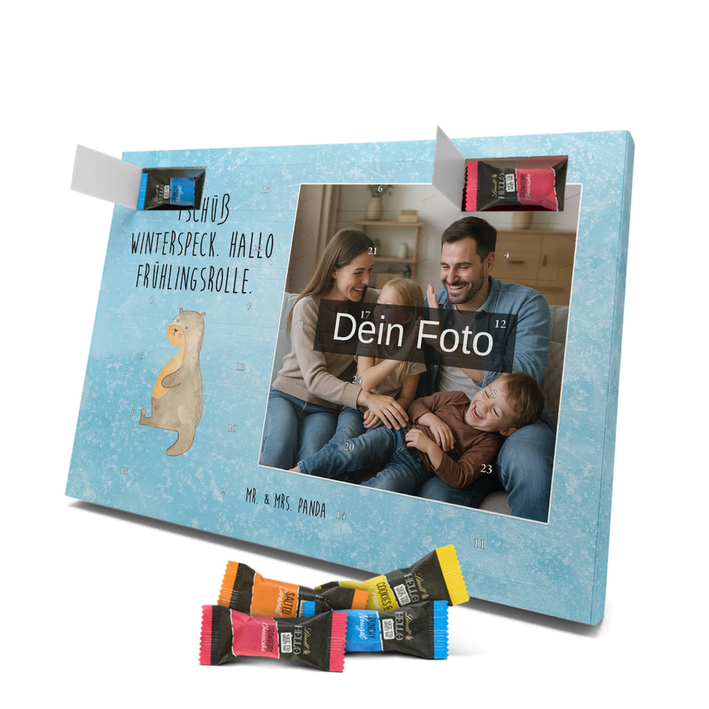 Personalisierter Schoko Foto Adventskalender Otter Bauch Personalisierter Schoko Foto Adventskalender, Fischotter, Seeotter, Otter, Otter Seeotter See Otter