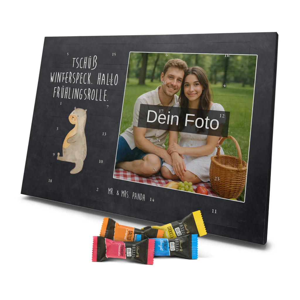 Personalisierter Schoko Foto Adventskalender Otter Bauch Personalisierter Schoko Foto Adventskalender, Fischotter, Seeotter, Otter, Otter Seeotter See Otter