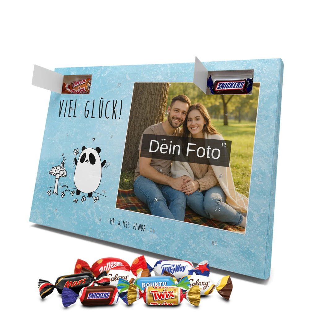  Panda Szczęście Personalisierter Schoko Foto Adventskalender