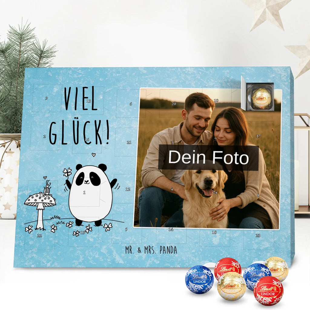  Panda Szczęście Personalisierter Schoko Foto Adventskalender